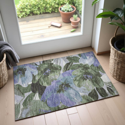 Premium Machine Washable Northdale AMF1487 Floral Rug