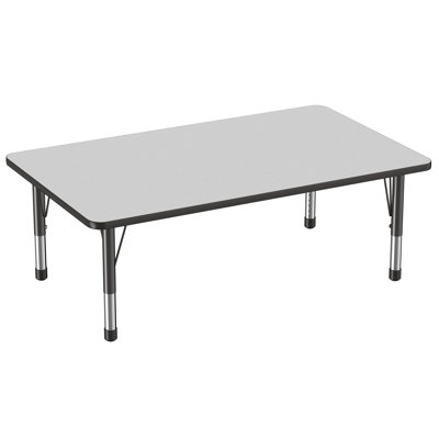 Rectangle T-Mold Adjustable Height Activity Table