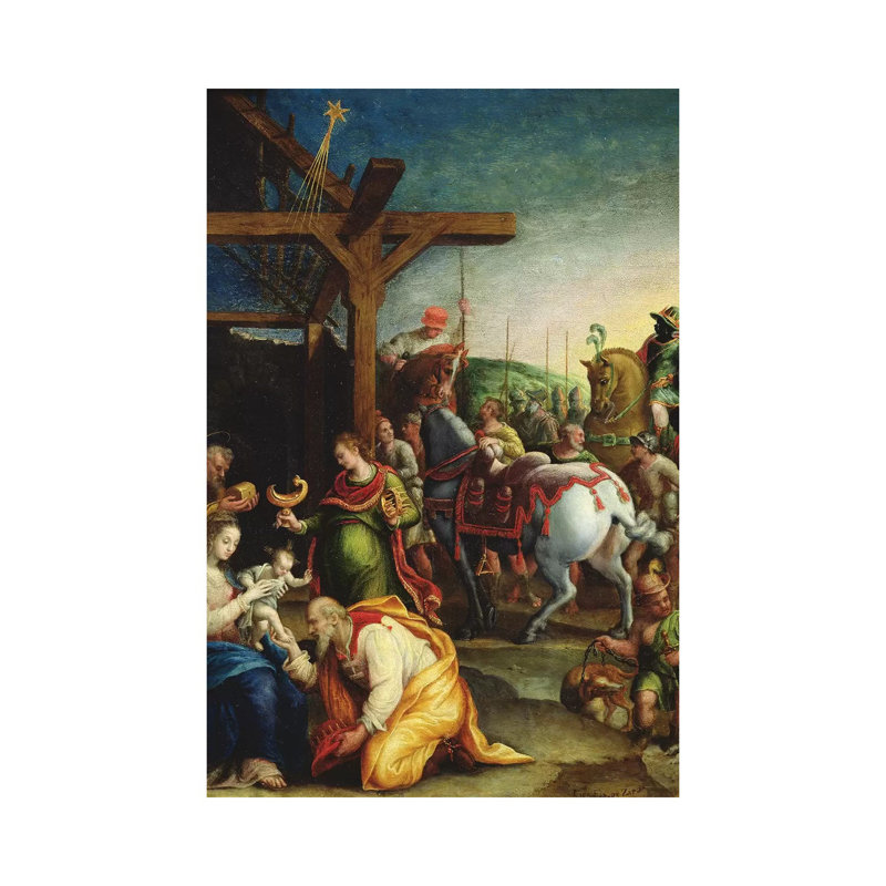 The Adoration Of The Magi, C.1570-99 by Lavinia Fontana - Wrapped Canvas Painting, 30.48cm H x 20.32cm W x 1.91cm D
