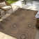 Paseo Tiaret All-Weather Flatweave Indoor/Outdoor Area Rug, Brown Black Tribal Sunburst – Patio, Deck, Porch & Poolside