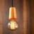1 - Light Black/Copper Single Pendant