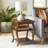 Becci Walnut Finish Accent Table
