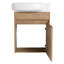 Petit ensemble de meuble-lavabo 16 po Set, ensemble de meuble-lavabo simple mural, meuble-lavabo flottant avec comptoir en céramique-97833811