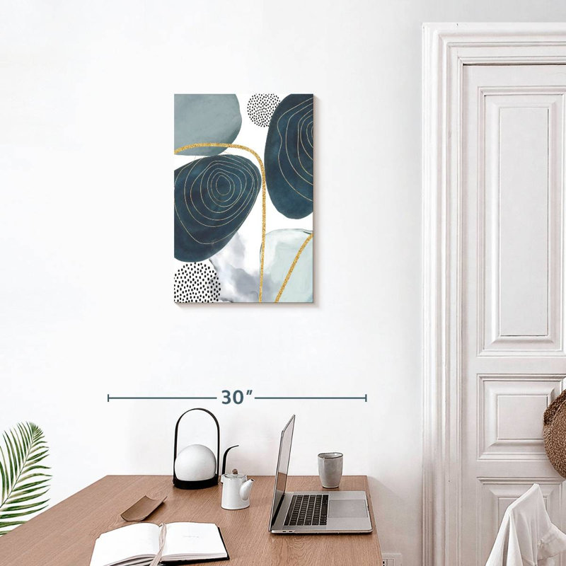 Avery Shapley Blue V, 24" H x 16" W