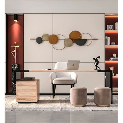 Luxury-Modern Three-Dimensional Iron Art Wall Decoration