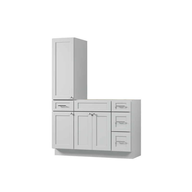 Ensemble de meuble-lavabo simple 51 po Disar, Gris