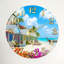 "Tropical Beach", horloge murale en verre-1304898695