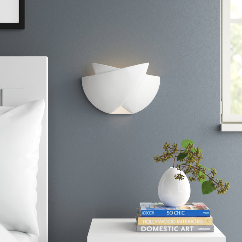 Henry Street Ceramic Flush Mounted Sconce, Antique Gold