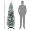 Arbre de Noël artificiel enneigé 6 pi avec branches