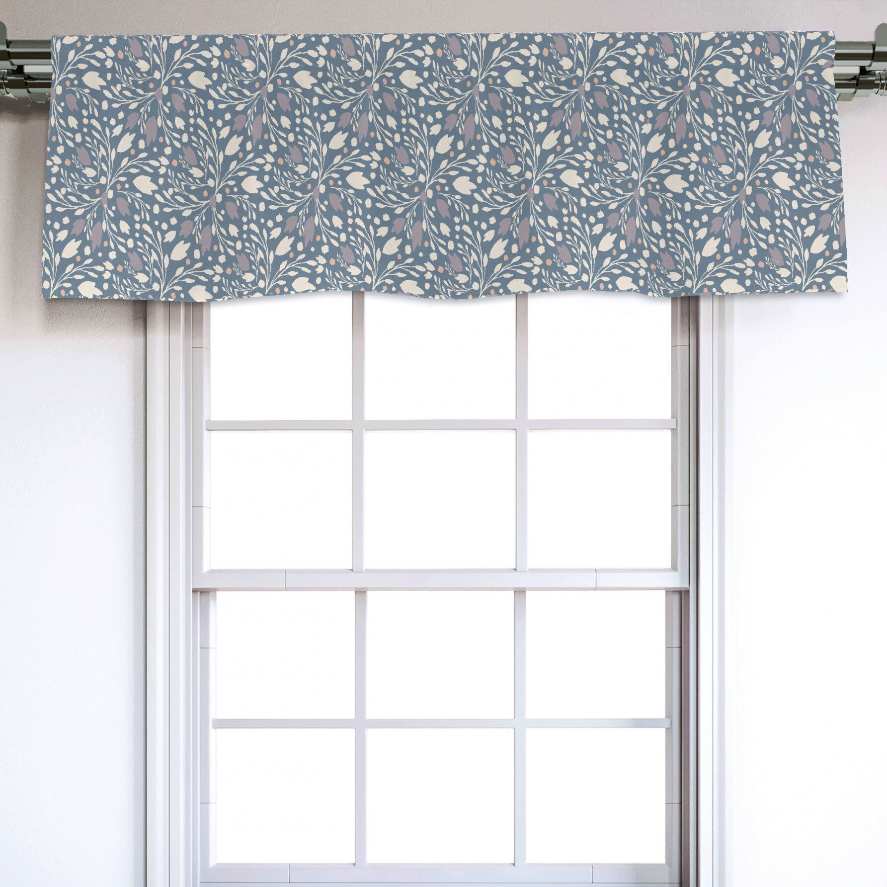 East Urban Home Sateen Ruffled 54'' W Window Valance in | Wayfair