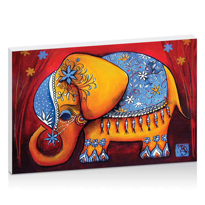 The Littlest Elephant by Karin Taylor Art Print Wrapped on Canvas