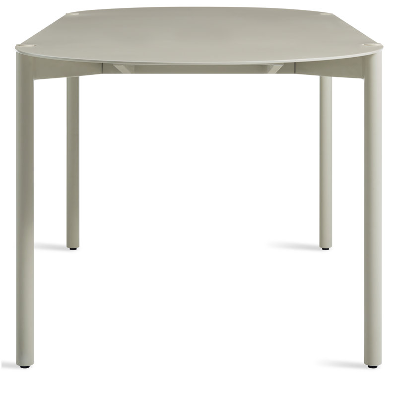 Comeuppance Outdoor Oval Dining Table, Putty