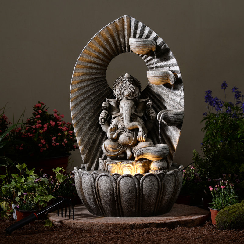 Fontaine à DEL Ganesha Cascade