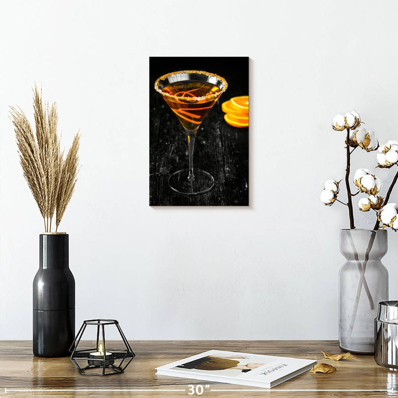 Yarlin Citrus Martini Cocktail, 12" H x 8" W