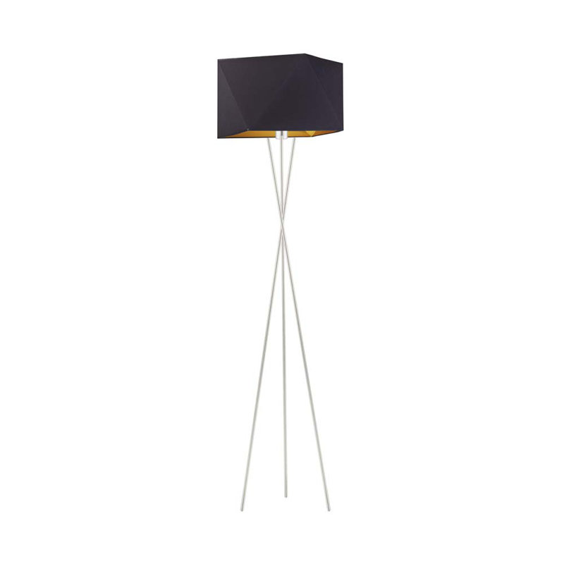 Fitzsimmons 163cm Tripod Floor Lamp, Black, Silver
