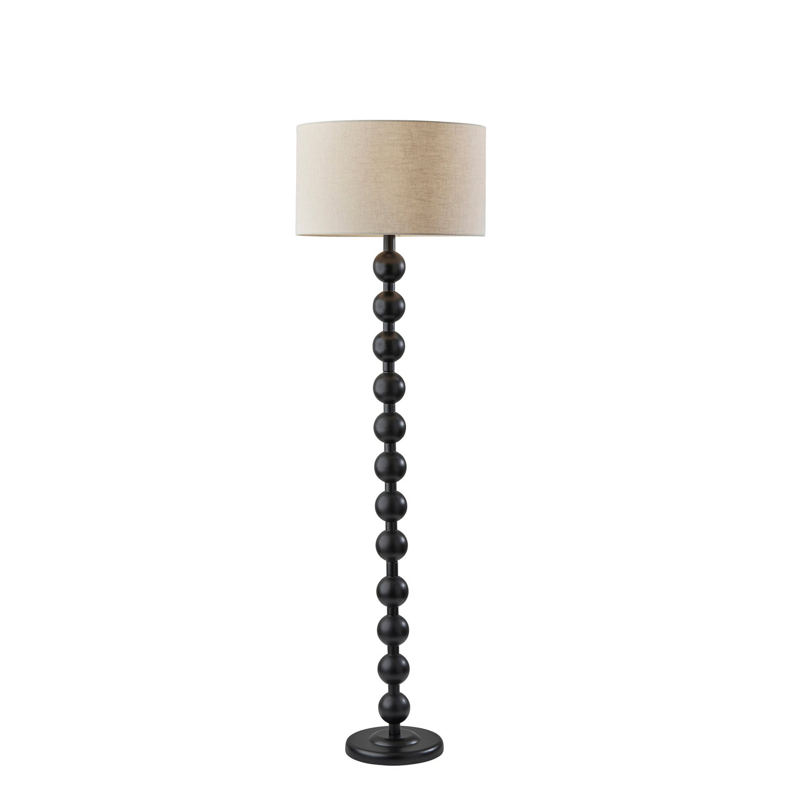 Levy 62" Floor Lamp, Black