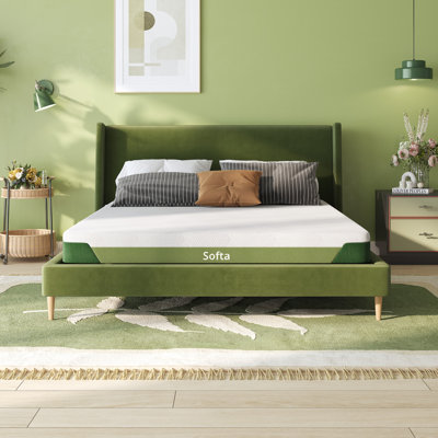Cooling Gel Memory Foam Mattress with Rayon From Bamboo Cover – Fiberglass-Free, Medium Firm, CertiPUR-US Certified by FunniHomi