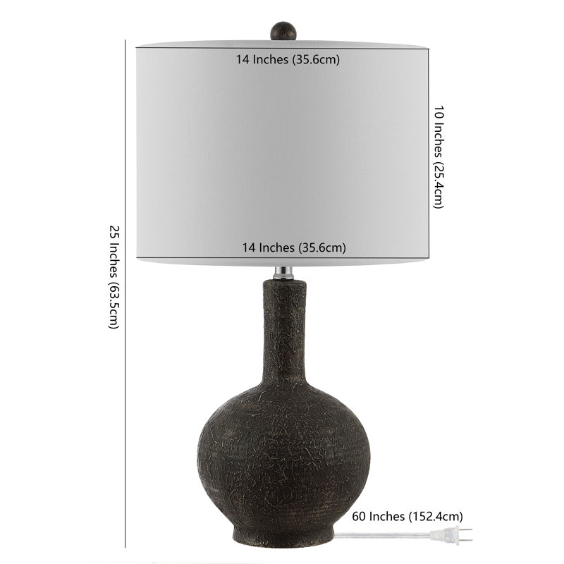 Lampe de table 25 po gris foncé Aplin
