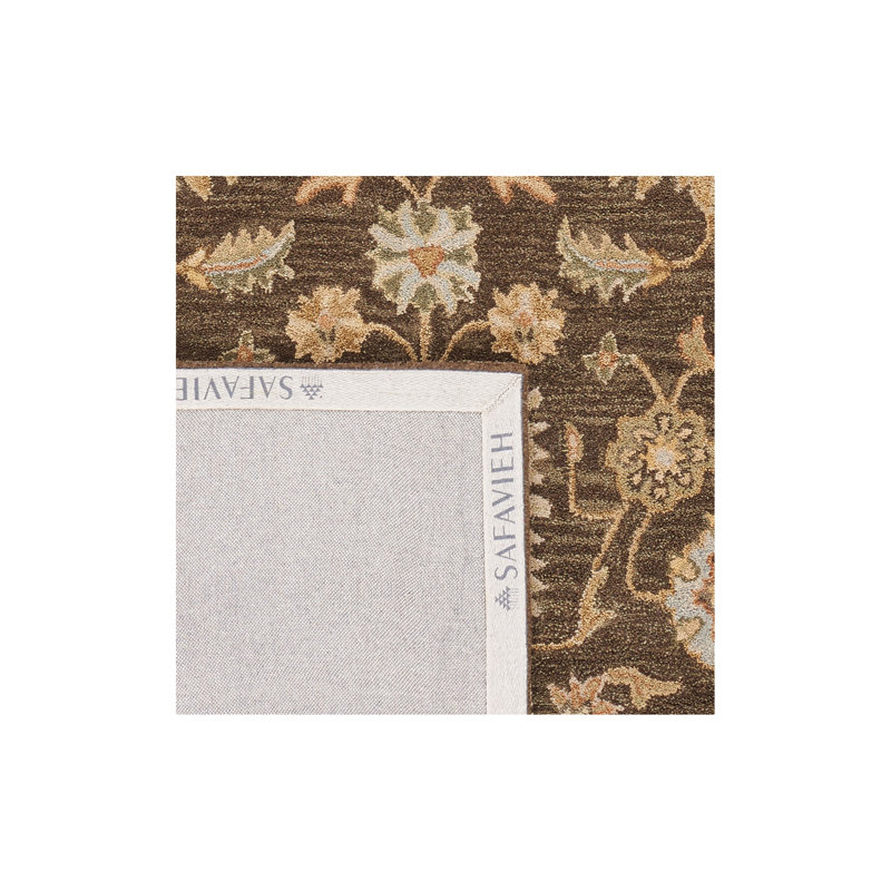 Tapis oriental en laine touffeté à la main Tingley, Rectangle 9 pi 6 po x 13 pi 6 po
