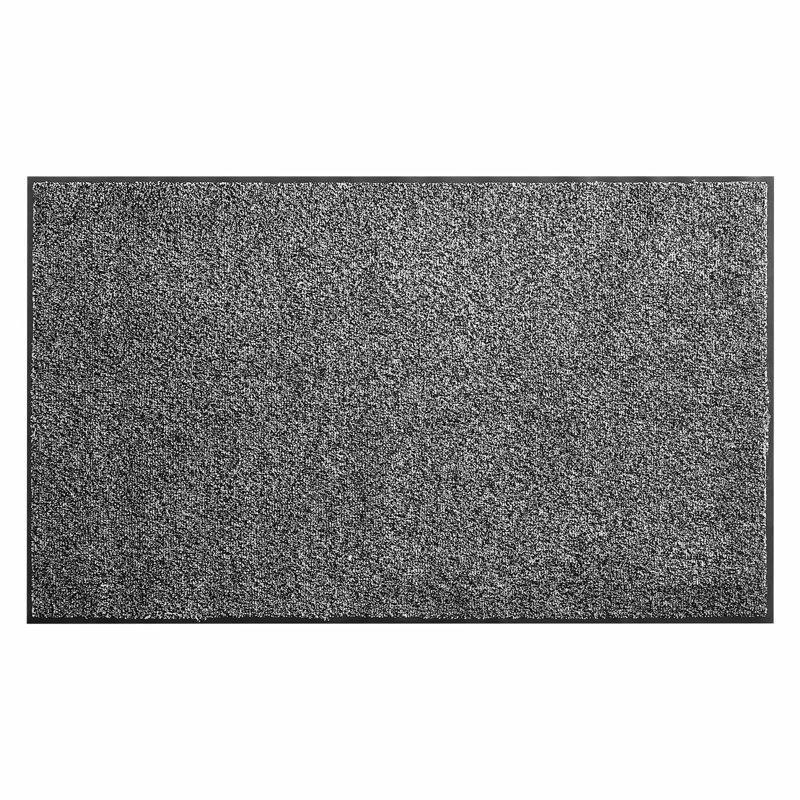 Front Door Mat, 150 x 90cm Commercial Floor Mat for Indoor and Outdoor, Industrial Entrance Carpet with PVC Backing, Heavy Duty Washable Entry Rug for Hallway, Kitchen, Balcony, Garage, Grey