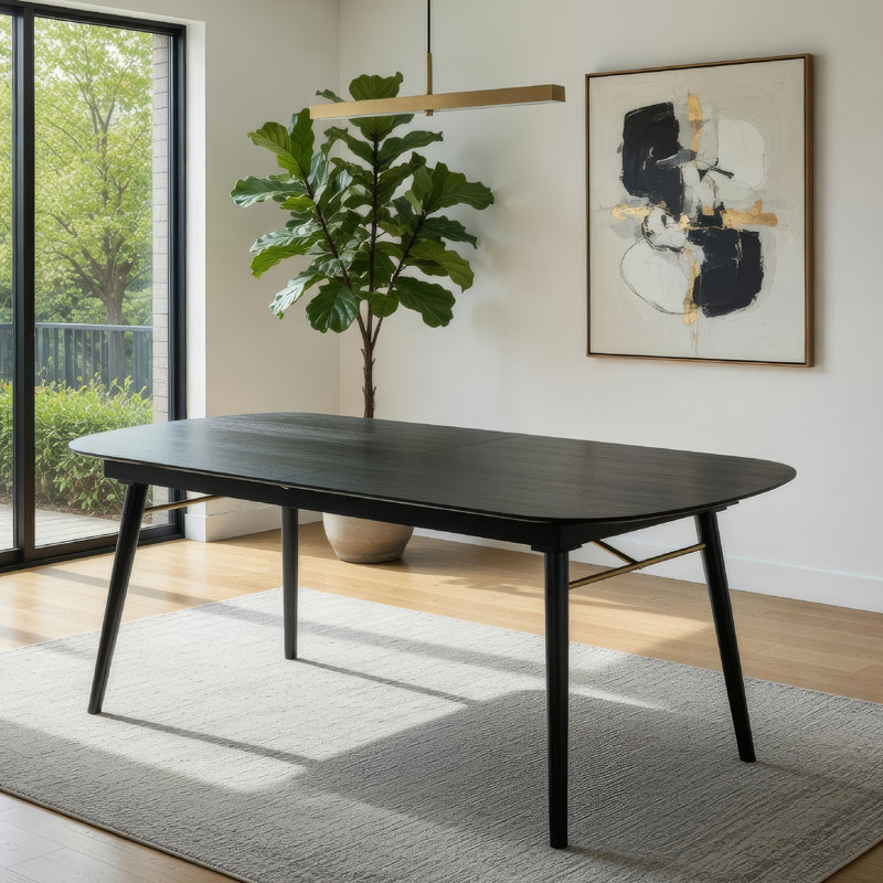 Extendable Oval Solid Wood Dining Table