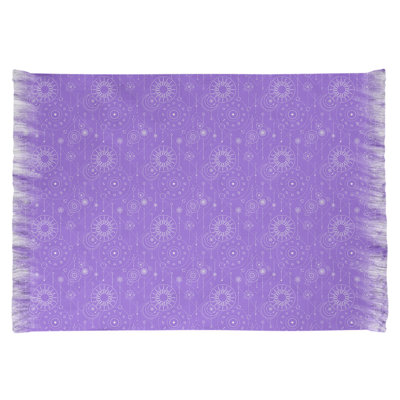 Tapis mauve à motif d'astrologie Mcguigan