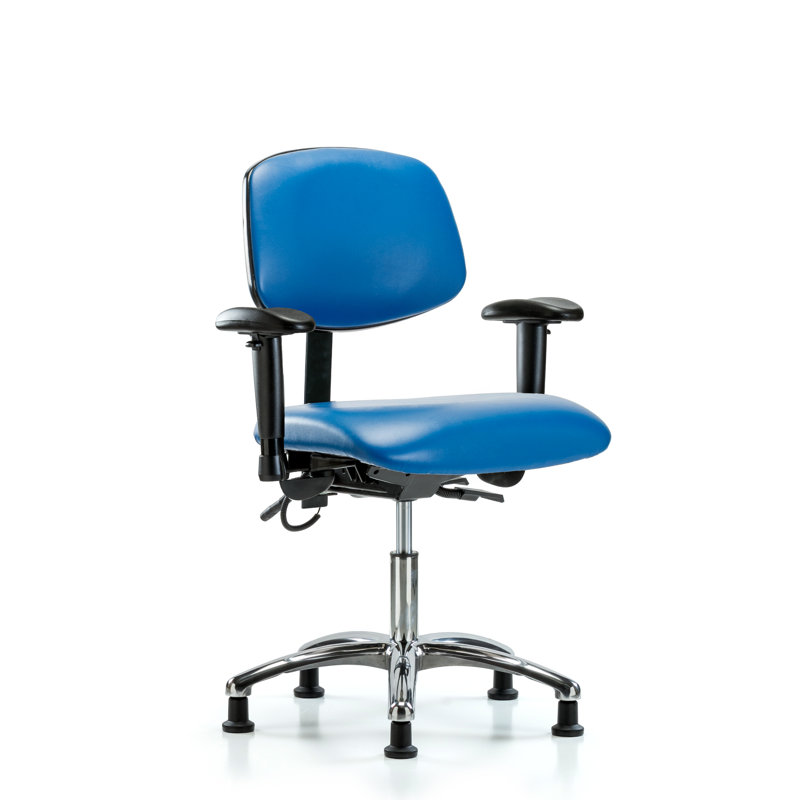 Chaise de travail Blue Ridge, Bleu, Patins, Inclus