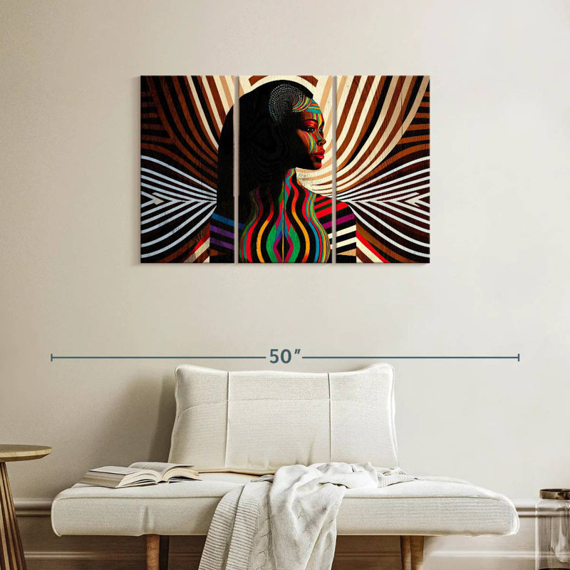 Fille africaine Leisha, H 24 po x l 38 po