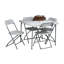 Table pliante 36 po avec 4 chaises