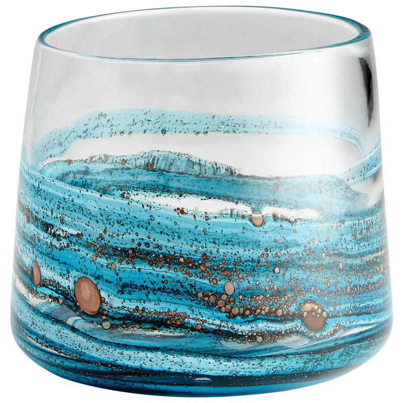 Rogue Glass Table Vase, 8" H x 8.5" W x 8.5" D