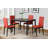5-Piece Metal Dinette Set With Laminated Faux Marble Top, 4 Chairs-1433888948-1433888959-1433888958