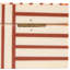 Boîte de rangement en résine rayée terracotta et blanc-116469198