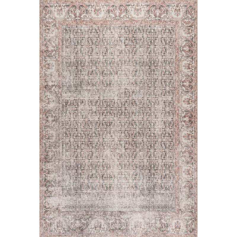 Tapis en mélange de jute de polyester Jeccica, Rectangle 4 pi x 6 pi