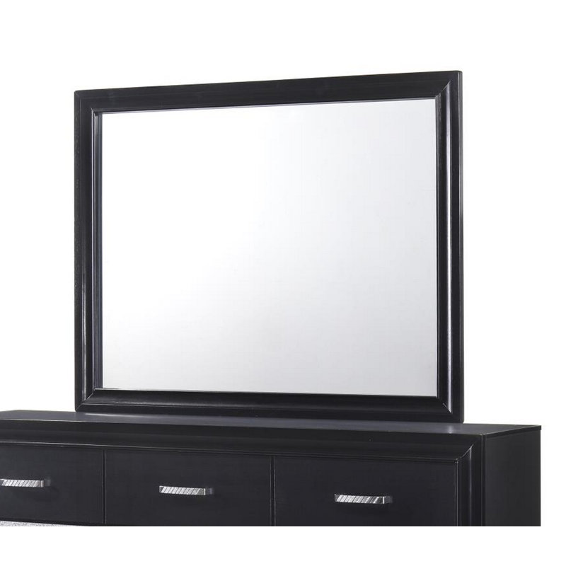 Miroir de commode Pentico, Noir, noir, noir, noir
