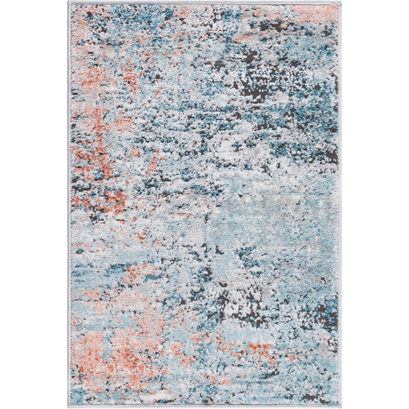 Abstract Indoor Rug, Rectangle 2'2" x 3'