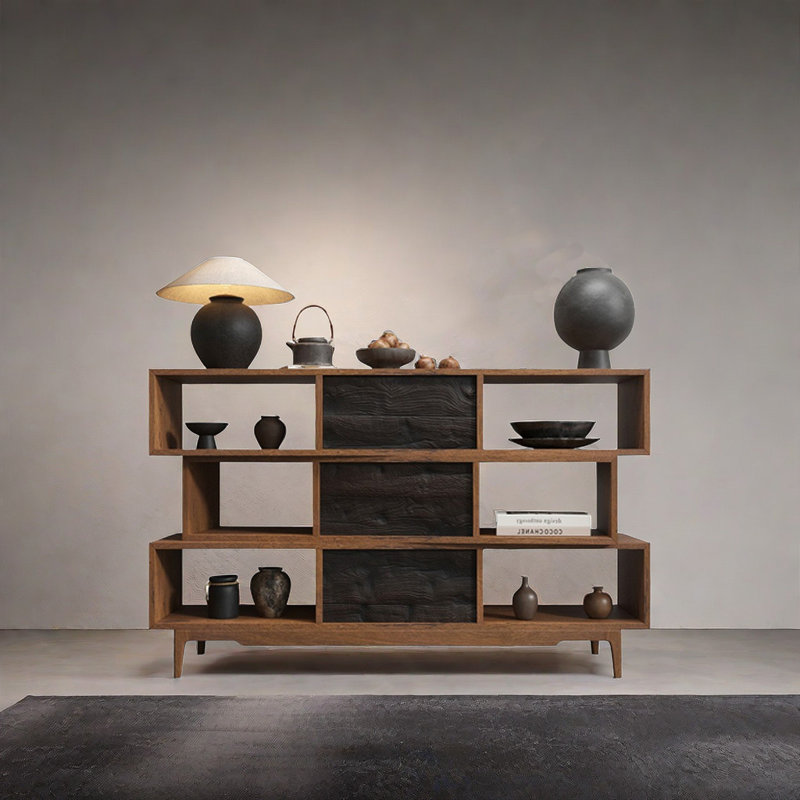 Armoire d'appoint en bois massif Simple Retro