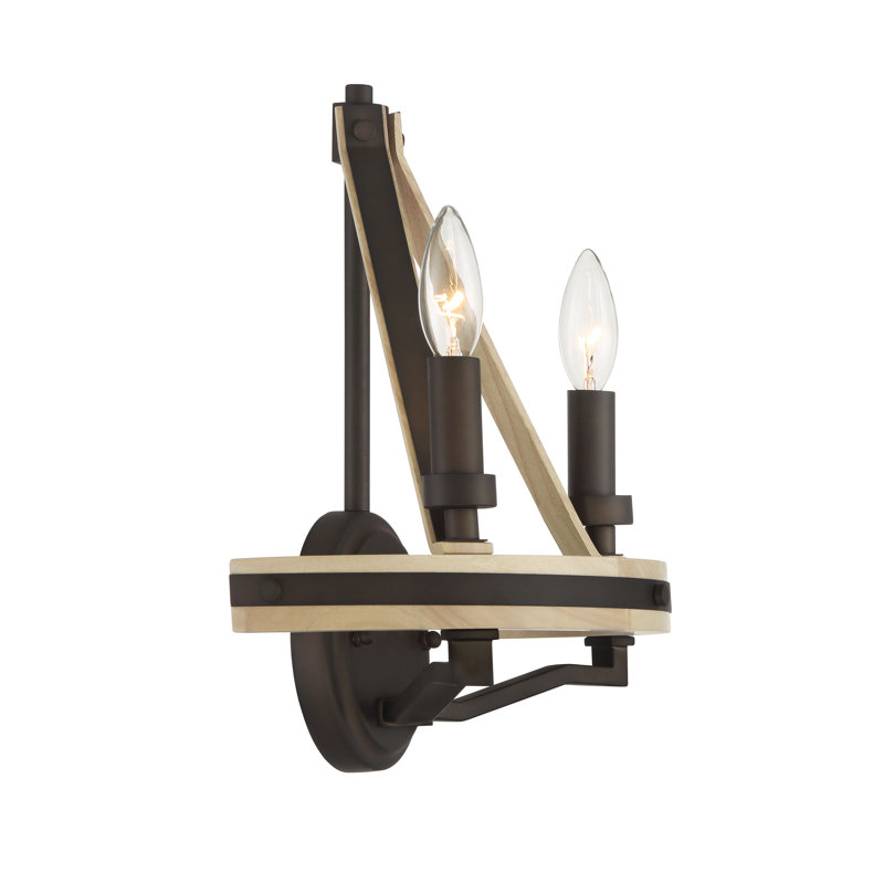 2 LIGHT WALL SCONCE