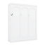 Grand lit escamotable mural avec tablettes