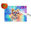 Pomeranian Hippie Dawg Glass Cutting Board Large