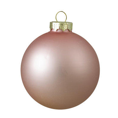 2-Finish Glass Christmas Ball Ornaments 4" (100mm)