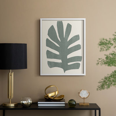 Palm Morph III, reproduction encadrée - bois massif