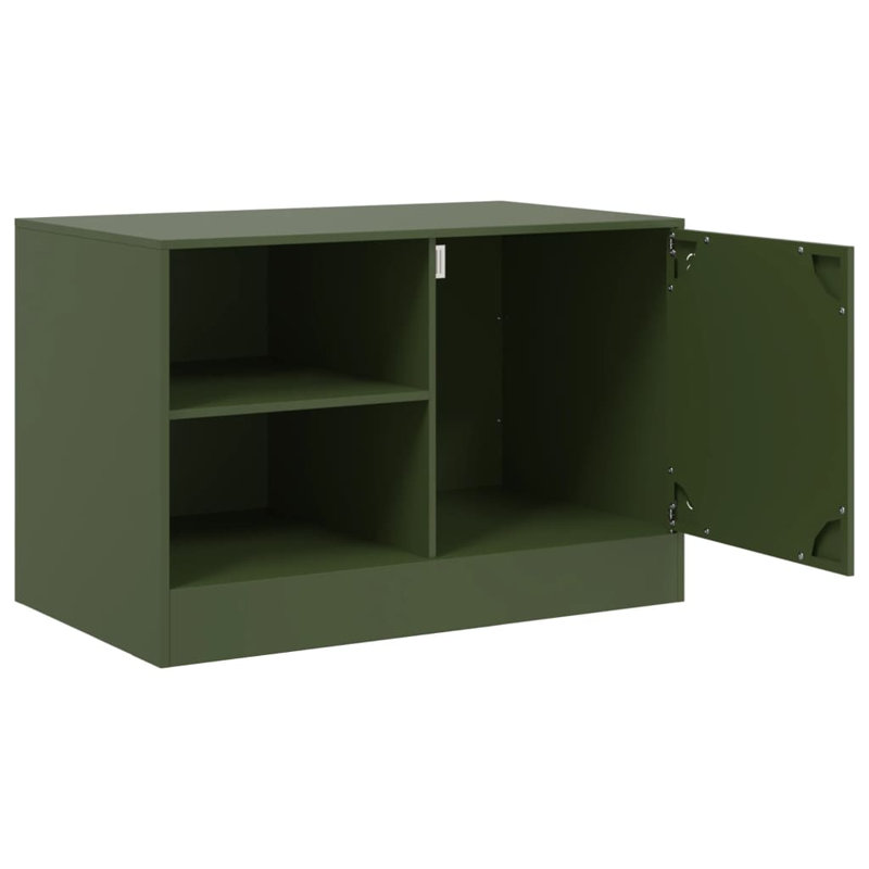 Anudhya Unfinished TV Stand for TVs up to 24", Olive