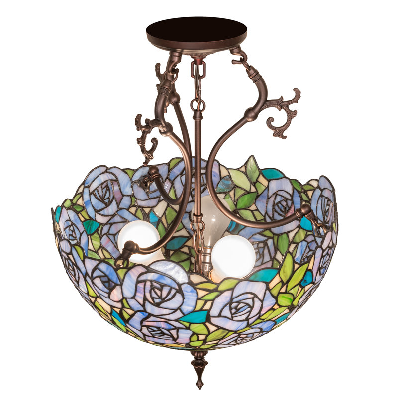 3 - Light Semi Flush Mount