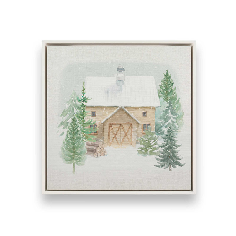 «Woodland Charm I», reproduction sur toile, Cadre flottant blanc opaque, H 24,75 po x l 24,75 po x P 1,75 po
