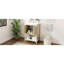 Meuble-lavabo 24 po avec rangement pratique et lavabo en céramique lisse-939958406