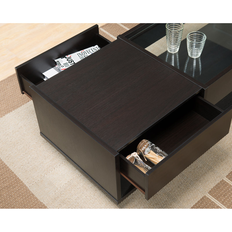 Solid Coffee Table with Storage