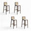 Chaise d'appoint en noyer massif (ensemble de 4)-1681149812-1681149823