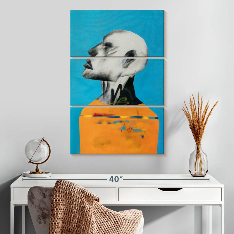 Portrait de Leisha jaune, H 32 po x l 20 po