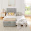 Lit simple tapissier avec lit gigogne escamotable-129754931-129754933