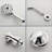 Volume Control Shower Faucet with Rough in-Valve-125590747